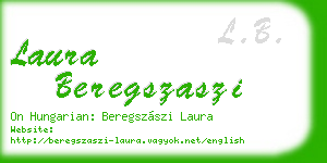 laura beregszaszi business card